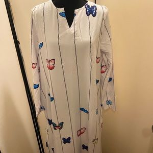 Butterfly Maxi Tunic Dress